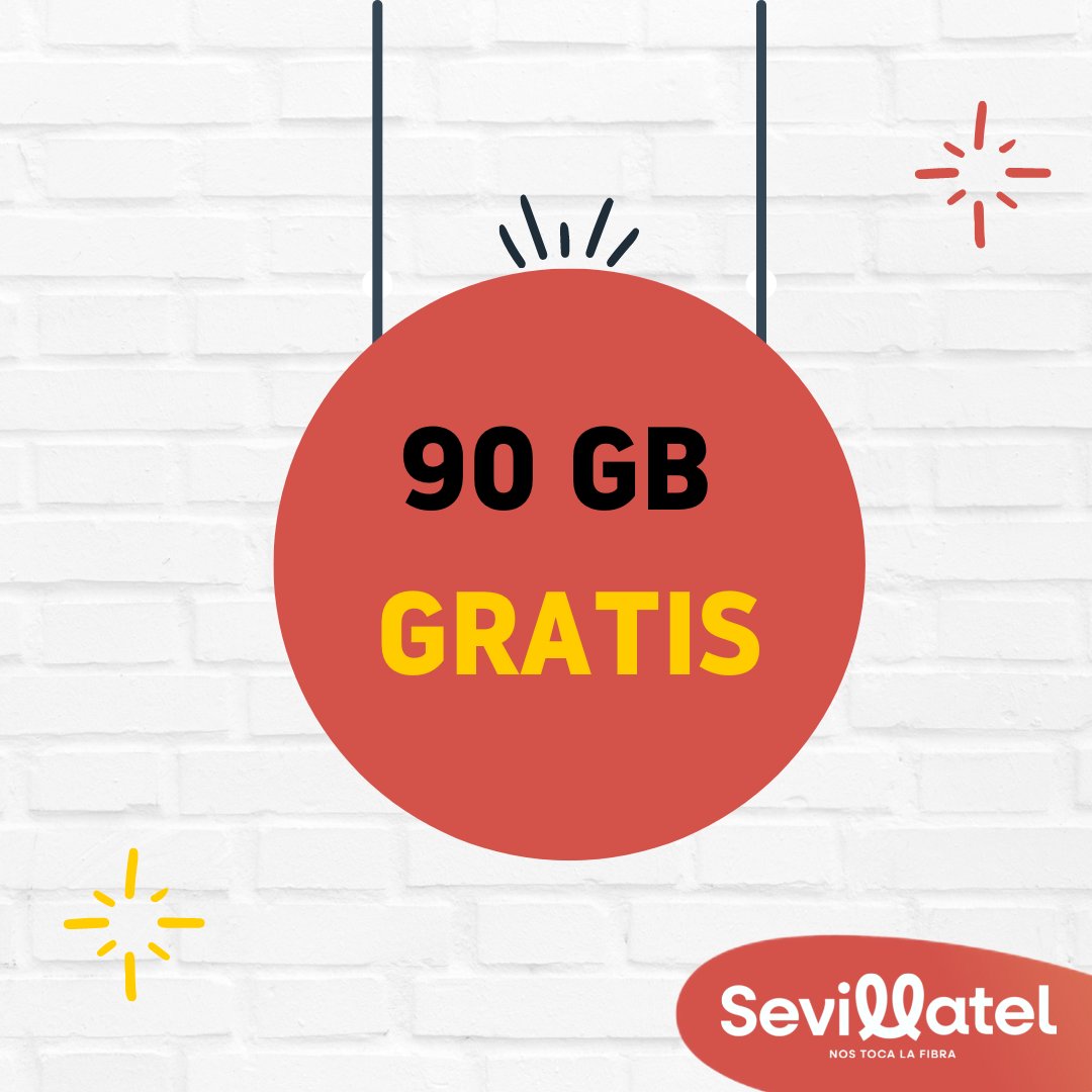 SevillaTel's tweet photo. 📲 Ser de #Sevillatel tiene premio 😎

👉 ¿Sabías que todos nuestros clientes que dieron el salto en #Febrero con nosotros tienen 90GB #gratis?

¿Quieres más info?

📍 Calle Montoro 5 en Sevilla 
📩 hola@sevillatel.com
📞 955 44 19 97

#movil #Sevillatel #LaFibradelosSevillanos https://t.co/QddjPjZlDi