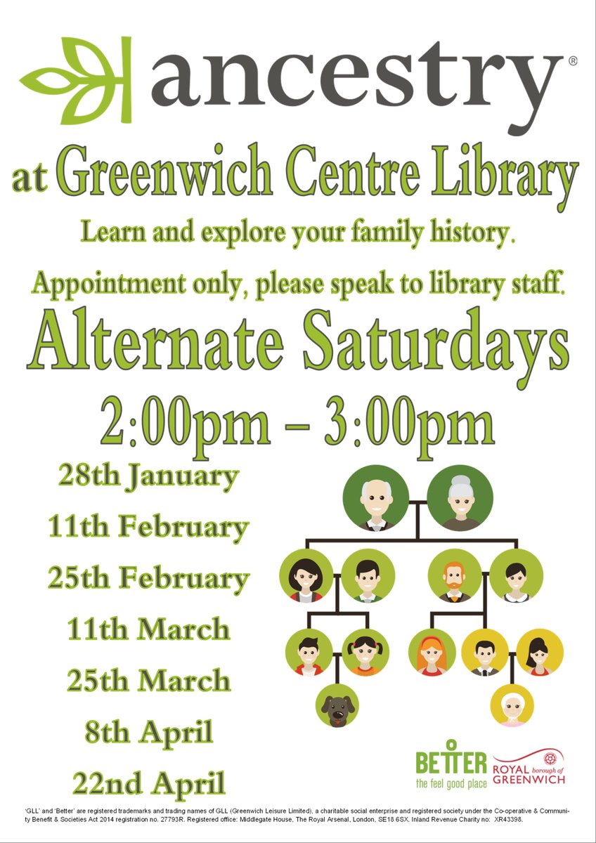 greenwich_clib's tweet photo. Family history is super interesting. At the library we can help you use the tools available on @Ancestry to find out your origins. Speak to staff to book an appointment. #Loveyourlibrary @Royal_Greenwich @Better_UK @greenwichlibs https://t.co/Nx1nmRp1zt