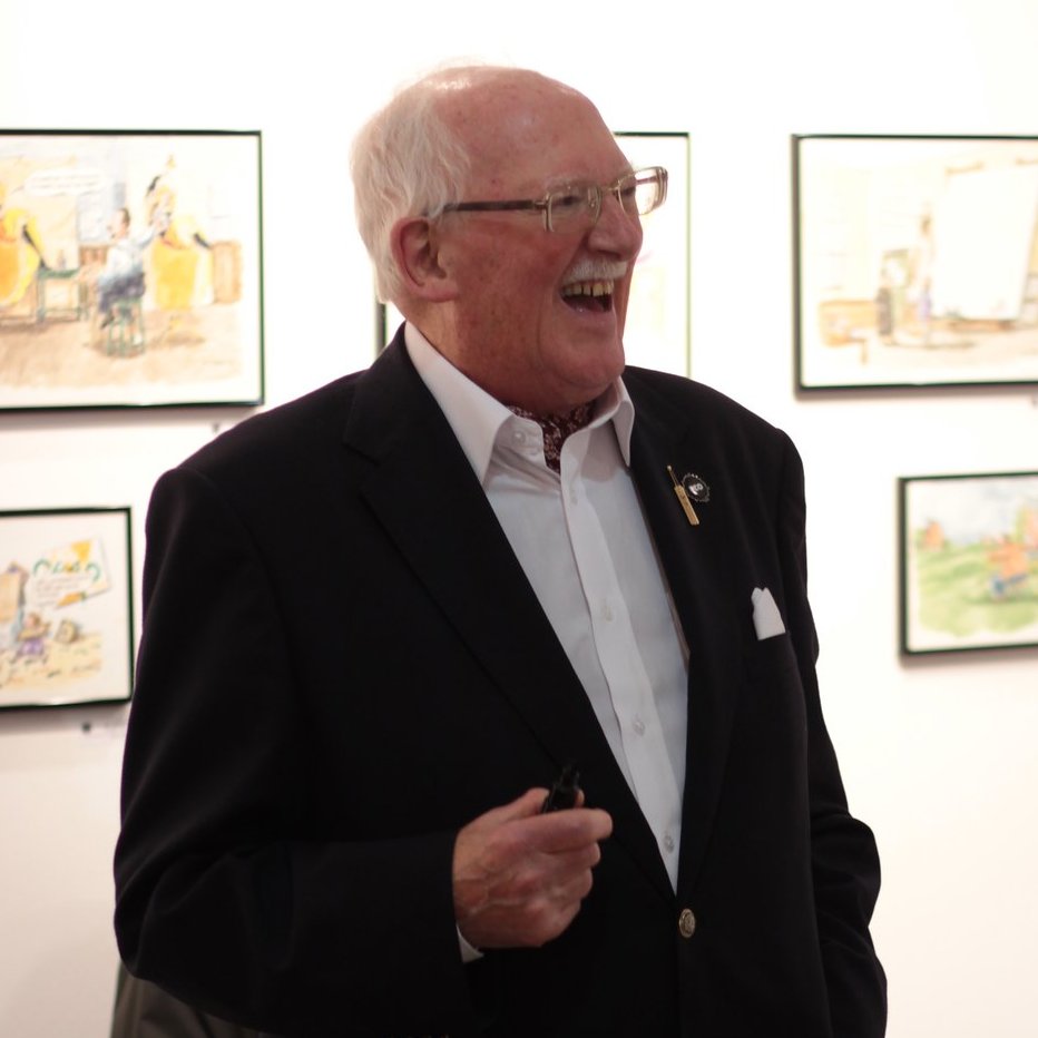 Farewell Bill Tidy. Much loved cartoonist and entertainer. A founding member of The Cartoonists Club of Great Britain. Served on the very first committee and was our Chairman for a time. Thoughts and sympathies with Bill's family and his many friends. Photos by <a href="/robdoylecouk/">Rob Doyle</a>