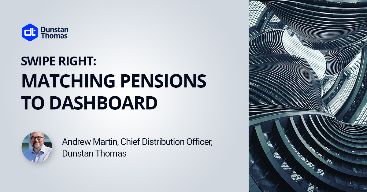 DTImago's tweet image. Matching pension(s) to dashboard users can be viewed through the lens of a dating app:

- Your records need to be digitised to be matched.
- You need to ensure your profile is up to date to ensure there are no awkward conversations.

#PensionsDashboards #DataMatch #FinTech