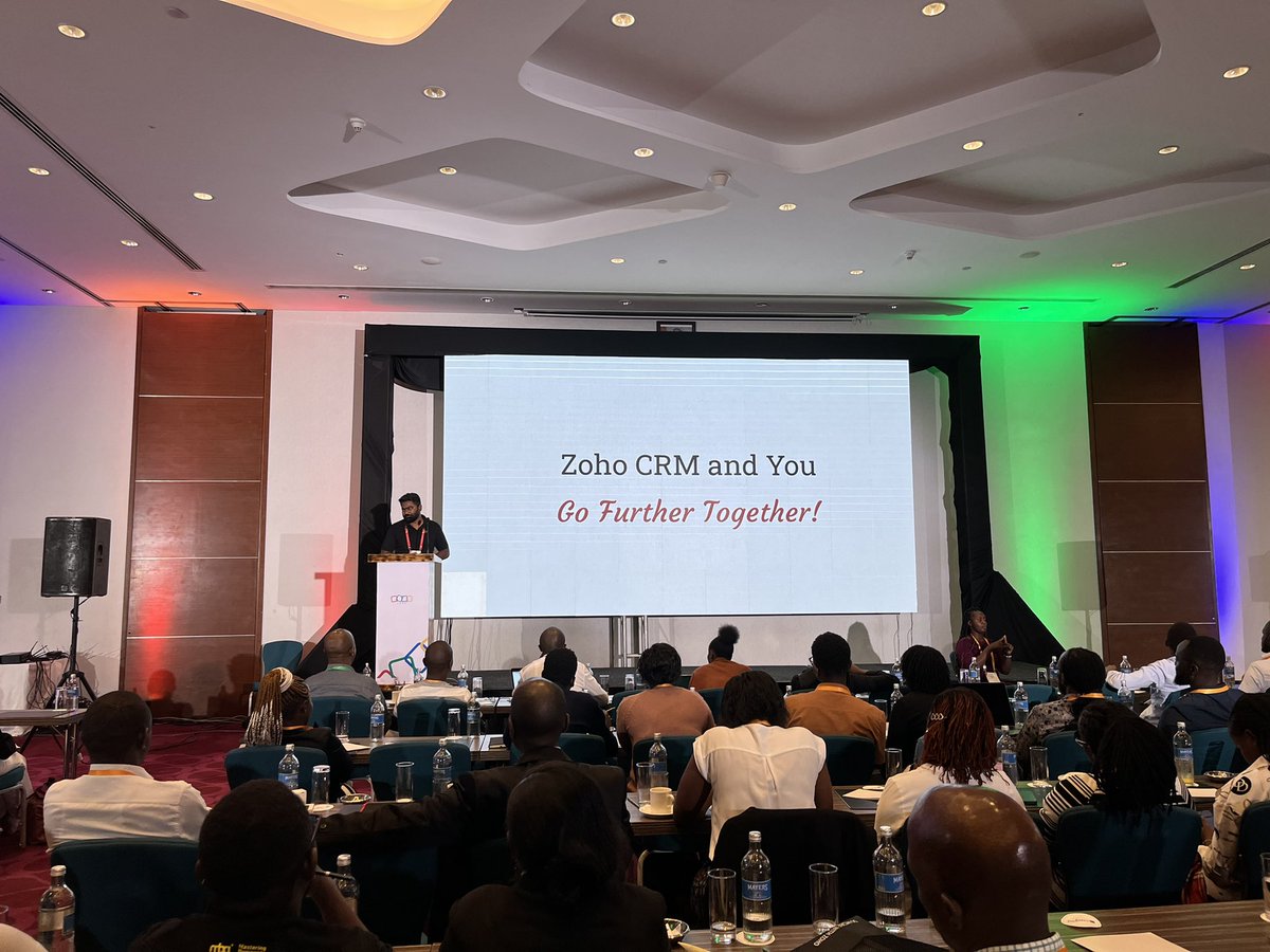 ZohoAfrica's tweet photo. ‘It’s not about how fast you are, but how far you can go’ - our Asst. Manager - Customer Support, @goyal_peruka , sharing how @ZohoCRM can help you grow your business and go further together!

#DoMoreWithZoho #Zoholics23 #ZoholicsMEA https://t.co/4RB0KqhLXu