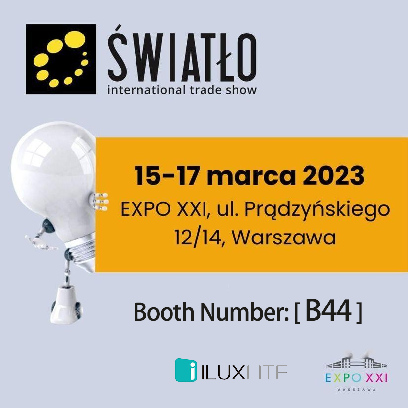 LuxliteI's tweet photo. Trade Show Light 2023
ILUXLITE sincerely invites you to attend the launch of our new #lighting products. 
Date: [15 - 17 March 2023]
Time: [Wed. - Thu. 10.00 am-5.00 PM, fri. 10.00 am-4.00 PM]
Booth Number: [B44]

#lighting #poland #lightingfair #tracklight #LED #inspiration https://t.co/TtZCrAb47s