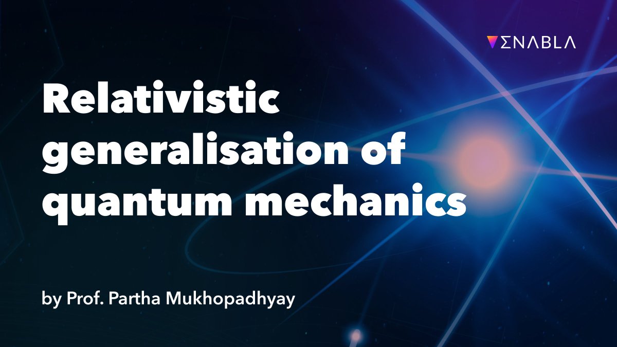 What can be better than starting your week with the great #OpenAccess #physics lecture? Especially if this is the 2nd #QFT class by <a href="/ParthoM8/">Partha Mukhopadhyay</a> from <a href="/IMScChennai/">The Institute of Mathematical Sciences</a>🔥

Familiarize yourself with the world-line theory &amp; Feynman diagrams, and ask your questions at enabla.com/pub/1067/about