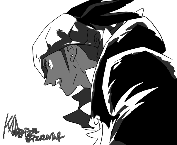 gizagizawing's tweet photo. 練習！　キバナさまbattle,習作 https://t.co/o3HVoZbTJc
