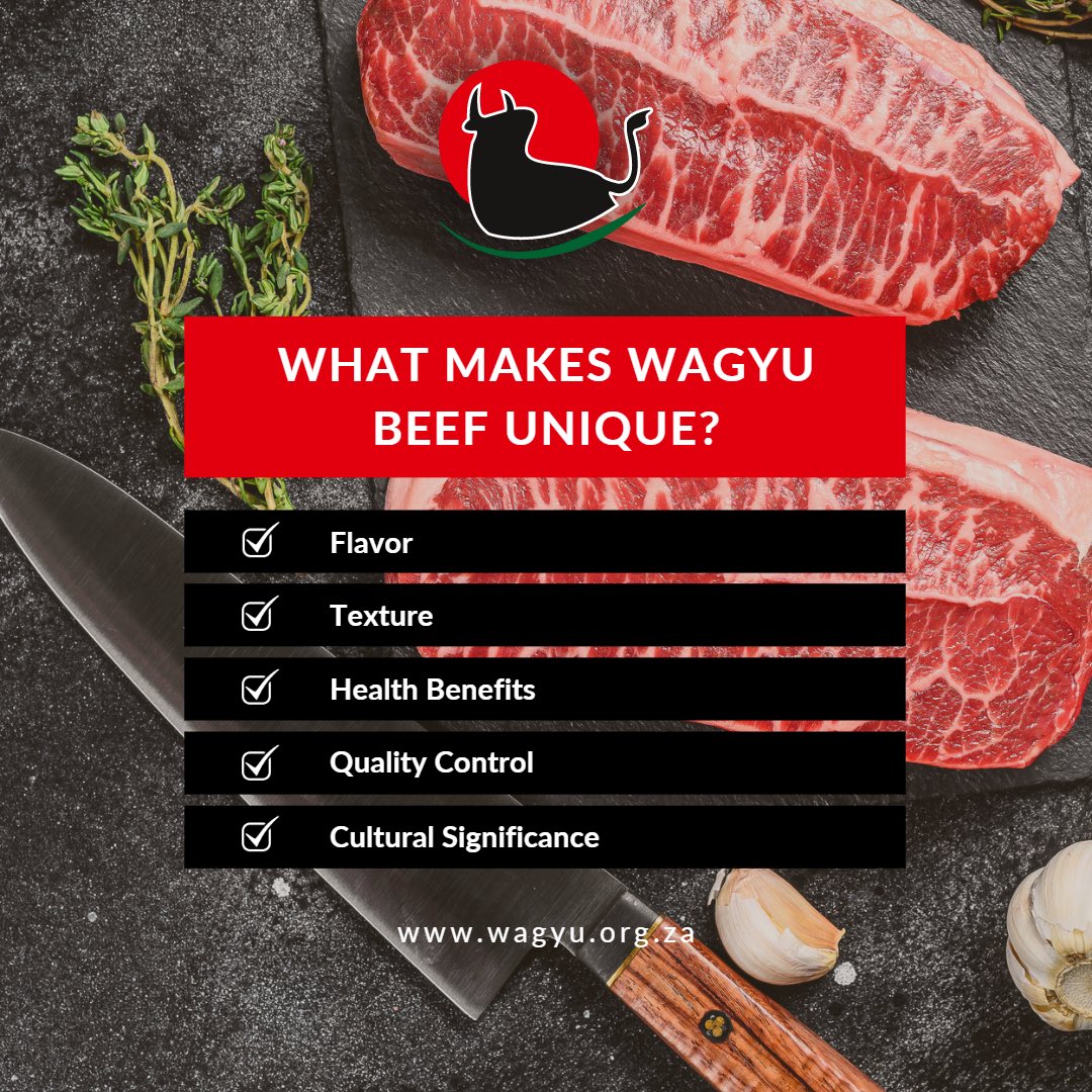 WagyuRSA's tweet photo. What makes Wagyu beef unique and highly sought after by many people? Follow us on Instagram or Facebook if you love reading about the facts #wagyusouthafrica #wagyusa #ilovesawagyu https://t.co/iRa7UfnlCL