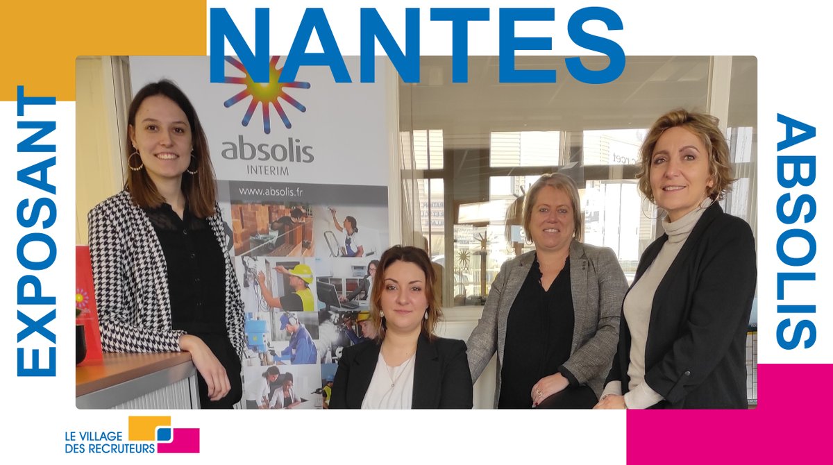 VillageDesRecruteurs (@vdrecruteurs) on Twitter photo ABSOLIS Intérim Nantes Nord, un partenaire sur qui compter !
Notre équipe sera présente pour la première édition dans le Grand Ouest du Village des Recruteurs, qui se tiendra à la Cité des Congrès de Nantes le 18 avril prochain !
contact@absolis.fr / absolis.fr/accueil ABSOLIS Intérim Nantes Nord, un partenaire sur qui compter !
Notre équipe sera présente pour la première édition dans le Grand Ouest du Village des Recruteurs, qui se tiendra à la Cité des Congrès de Nantes le 18 avril prochain !
contact@absolis.fr / absolis.fr/accueil