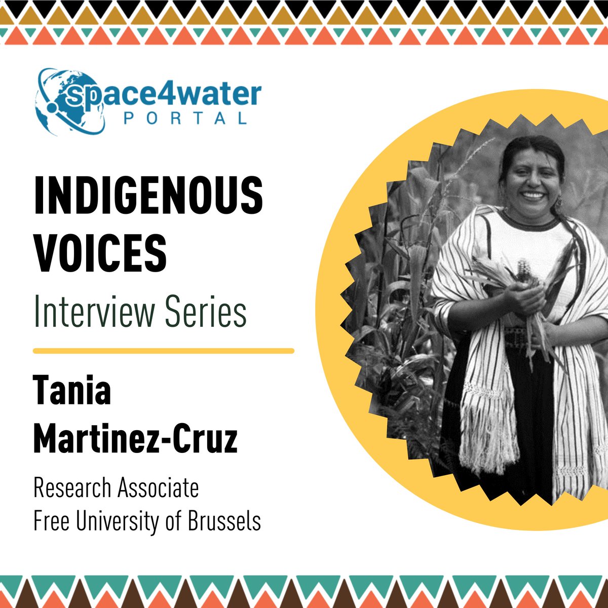 UNOOSA's tweet photo. 📢 #Space4Water is launching the Indigenous Voices series!
Tania Martinez-Cruz, an Ëyuujk Indigenous Woman from Mexico & experienced researcher shares practices of her community in tackling water & food security challenges.
👉https://t.co/qykVETAxvJ
#WorldWaterDay #WaterAction https://t.co/l7sJ7Bpenw