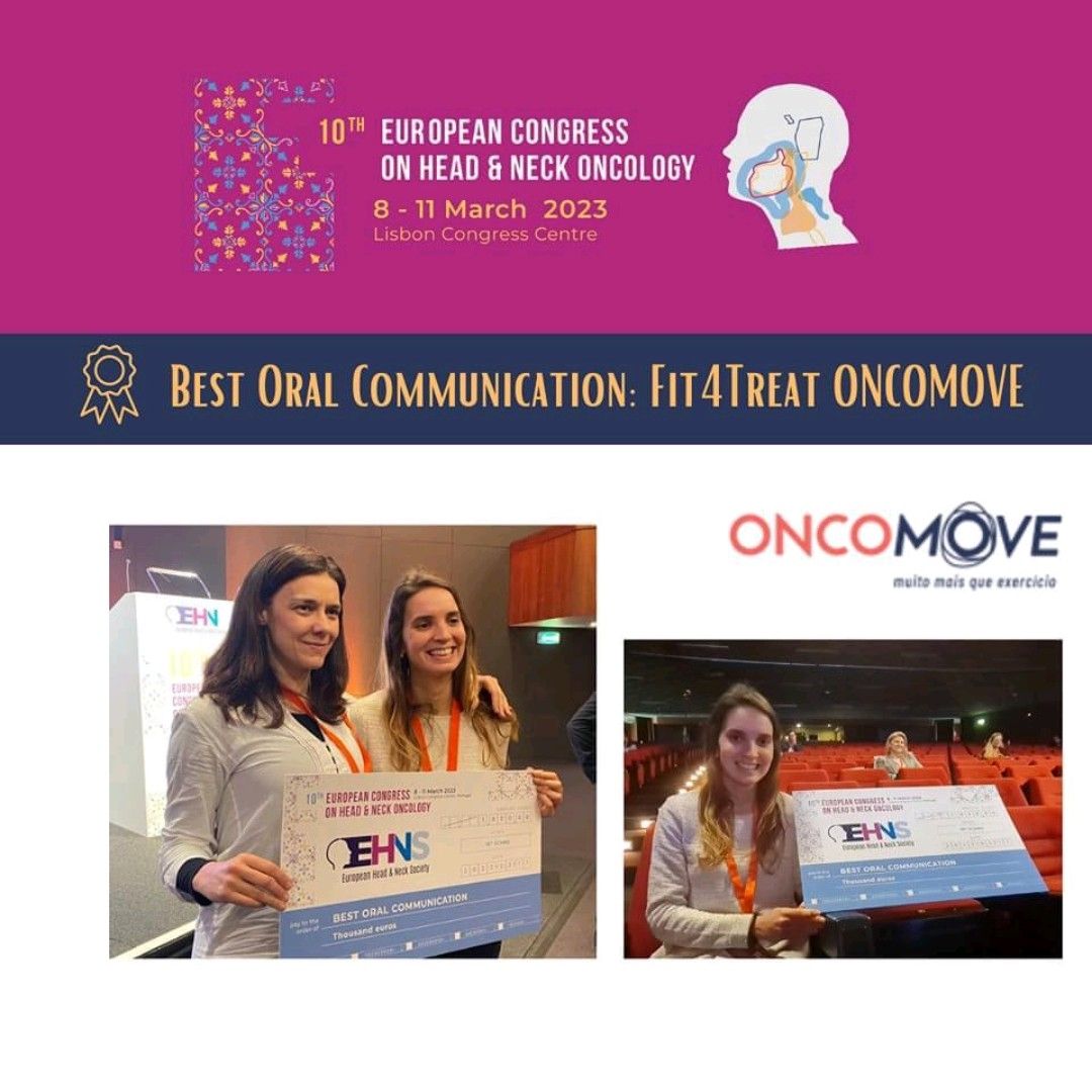 Alberto C Alves (@aj_alves) on Twitter photo The #FIT4TREAT, an Oncomove project on the impact of a #prehabilitation exercise program on patients with head and neck #cancer, received the best oral communication award at the 10th European Congress on Head and Neck Oncology. The #FIT4TREAT, an Oncomove project on the impact of a #prehabilitation exercise program on patients with head and neck #cancer, received the best oral communication award at the 10th European Congress on Head and Neck Oncology.