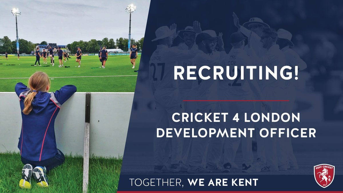 KentCricketDev's tweet photo. ⚠ 🚨  𝗝𝗢𝗕 𝗩𝗔𝗖𝗔𝗡𝗖𝗬  🚨 ⚠ 

We're advertising for an exciting and brand new role of Cricket4London Development Officer.

 𝗗𝗲𝗮𝗱𝗹𝗶𝗻𝗲: 31-03-2023

https://t.co/aoOSzmPMmr https://t.co/1oJwo5xmdi