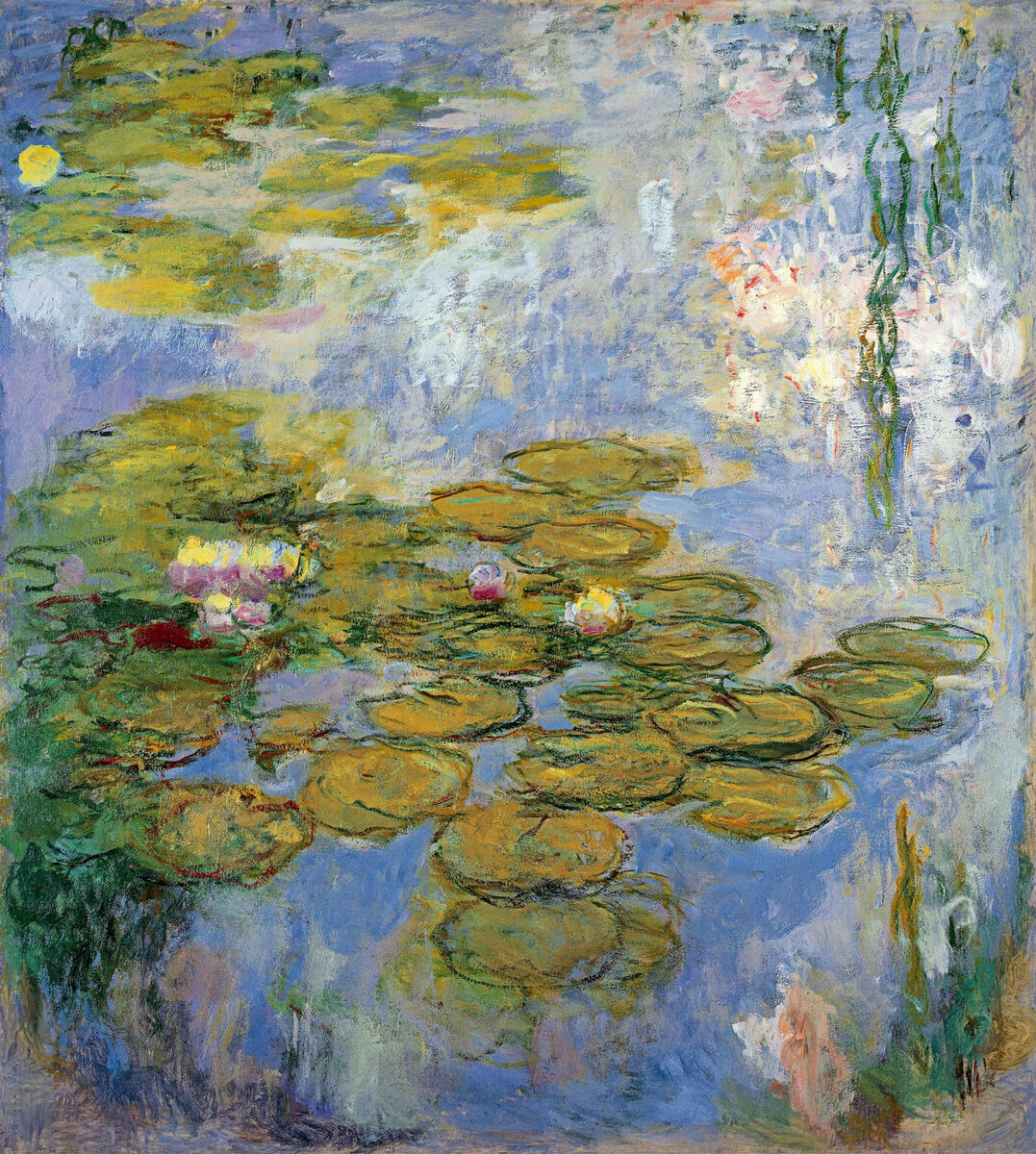 Water Lilies, 1919 #monet #claudemonet wikiart.org/en/claude-mone…