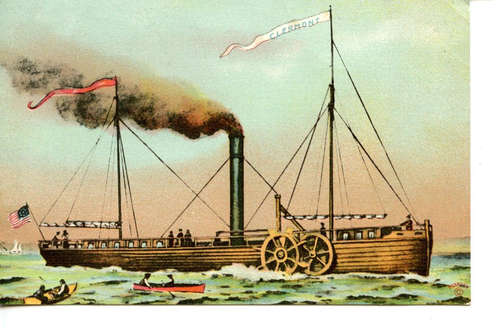 manolo1990123's tweet photo. En 1797 Fulton viajó a Francia, donde el marqués Claude de Jouffroy había construido un barco de vapor propulsado mediante ruedas de paletas en 1783. #Revosafa https://t.co/6bMYFU730o