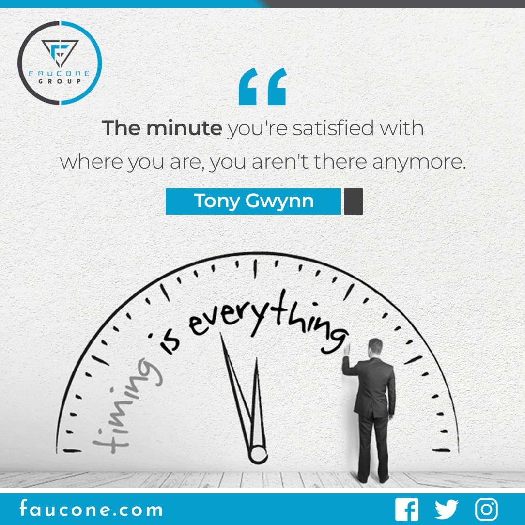 FauconeGroup's tweet photo. "The minute you are satisfied with where you are ... you are not there anymore." 
-Tony Gwynn

Please visit https://t.co/zS2HcFdYkt

#faucone #fauconegroup #TonyGwynn #satisfication #theminute #quotes #quotesoftheday #successfulbusiness #businessowner #businessfacts #infooftheday https://t.co/7zAgRVmskU