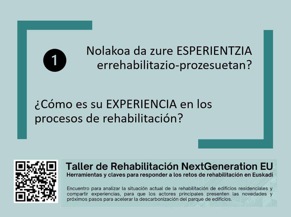 AT_LCCE's tweet photo. Además, podéis contestar a todas las preguntas de antemano, en el QR del evento tenéis todos los links CAS y EUS.
Organizado para la Dirección de Vivienda, Suelo y Arquitectura, del Gobierno Vasco. @EtxebizitzaEJGV con la colaboración del grupo #ENEDI @upvehu. https://t.co/Z70Ws4KIV9