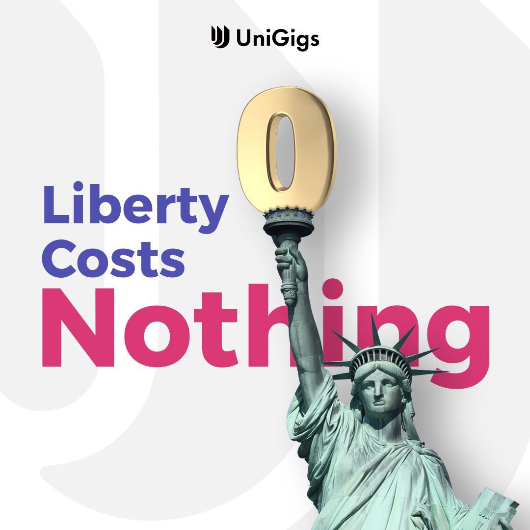 UniGigs charges a 0% commission so that you can deal with liberty and freedom all at once. 
.
.
.
.
#unigigs #unigigsofficial #zerocommission #freejobposting #freelancing #freelancingjobs #explore