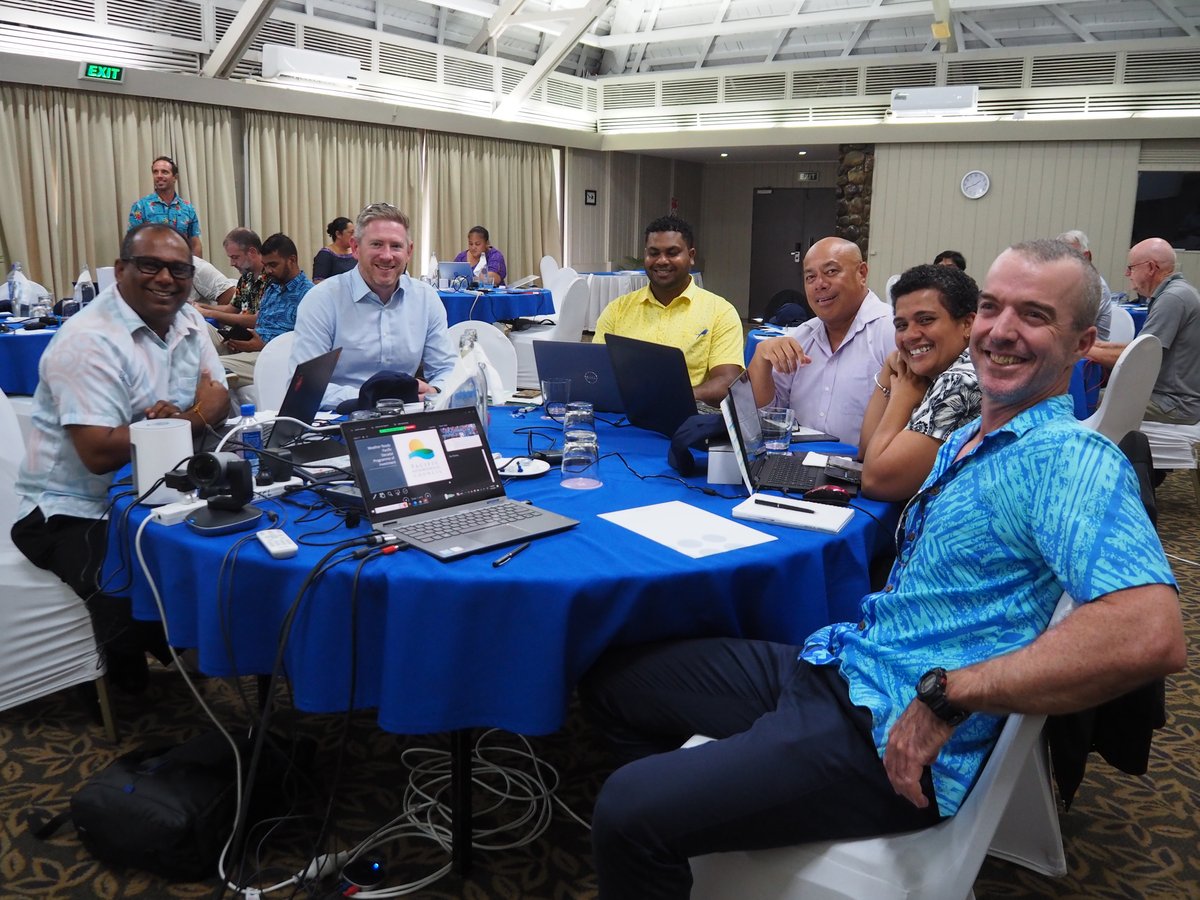 spc_cps's tweet photo. #ResilientPacific | The Climate &amp; Oceans Support Program in the Pacific meets with implementing partners to develop a plan for the next phase of COSPPac.

Partners include reps from National Met Services, Land &amp; Survey Depts.
🤝 @SprepChannel @niwa_nz @GeoscienceAus @MFATNZ @dfat https://t.co/UjNl7kcisT