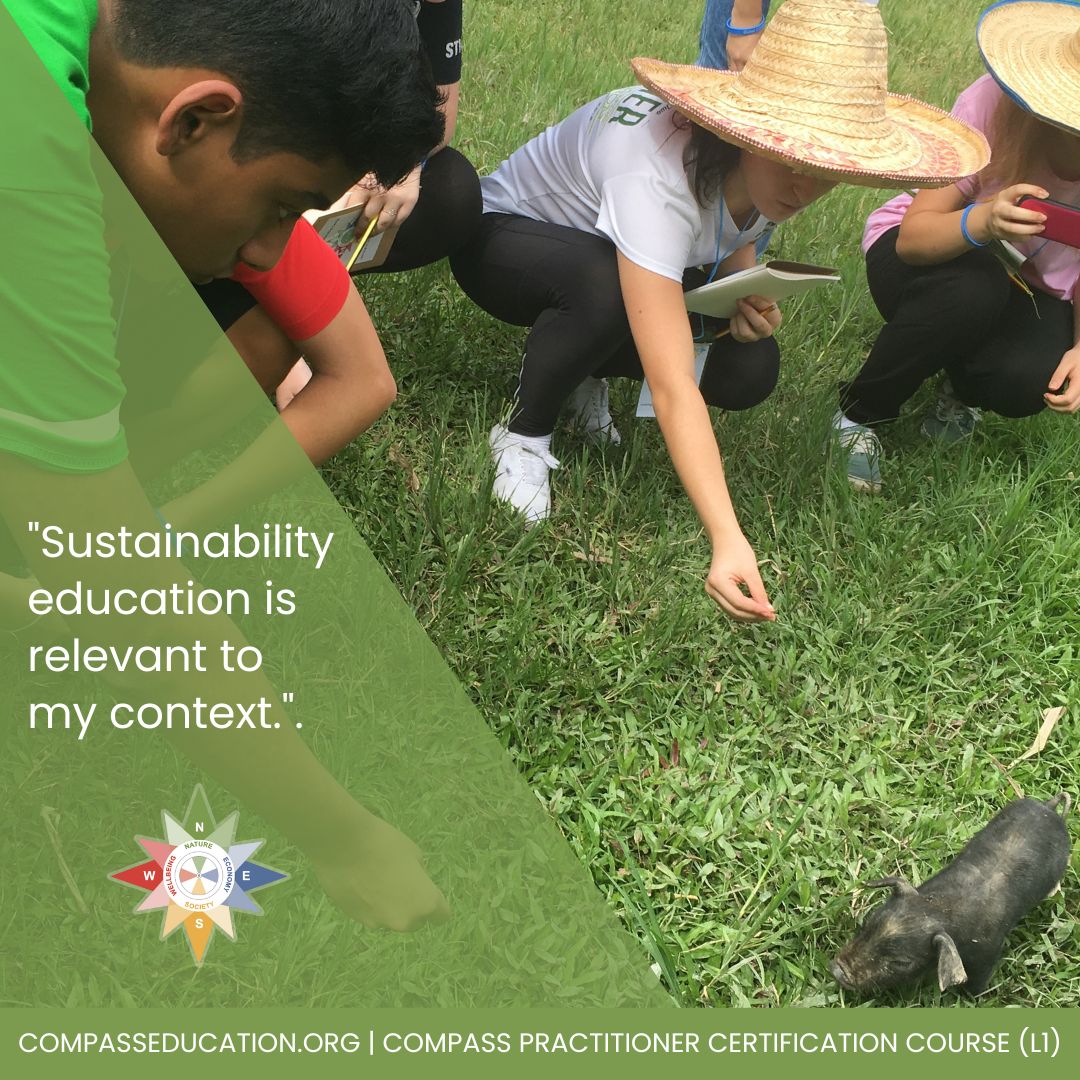 Compass_Ed's tweet photo. In our Compass Practitioner course the participants are exploring how sustainability education compliments & is intertwined with their goals as educators.
INFO: https://t.co/EuhPreWXQ5
#CompassOnline #CELevel1 #ProfessionalDevelopment #SustainabilityEducation #SystemsThinking https://t.co/PiSmaAImiI