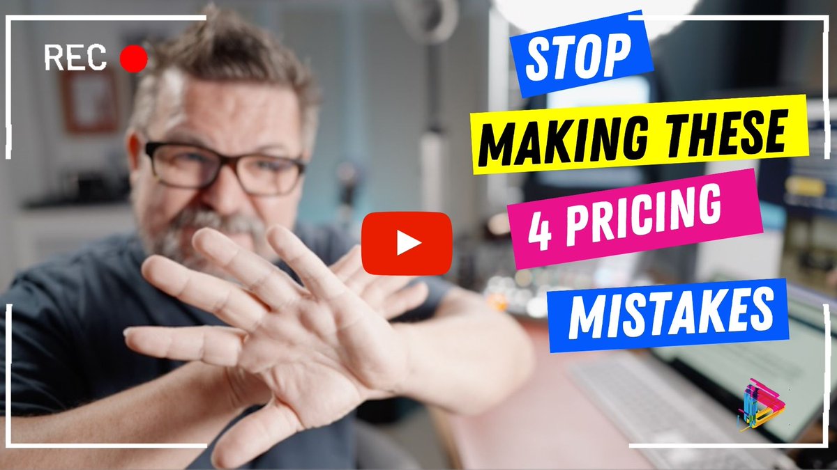 Videographers, are you tired of struggling to get clients or being underpaid for your work? Check out this YouTube where I share the biggest mistakes to avoid when pricing your jobs. bit.ly/3yw9w4u #videographer #pricing #freelancer