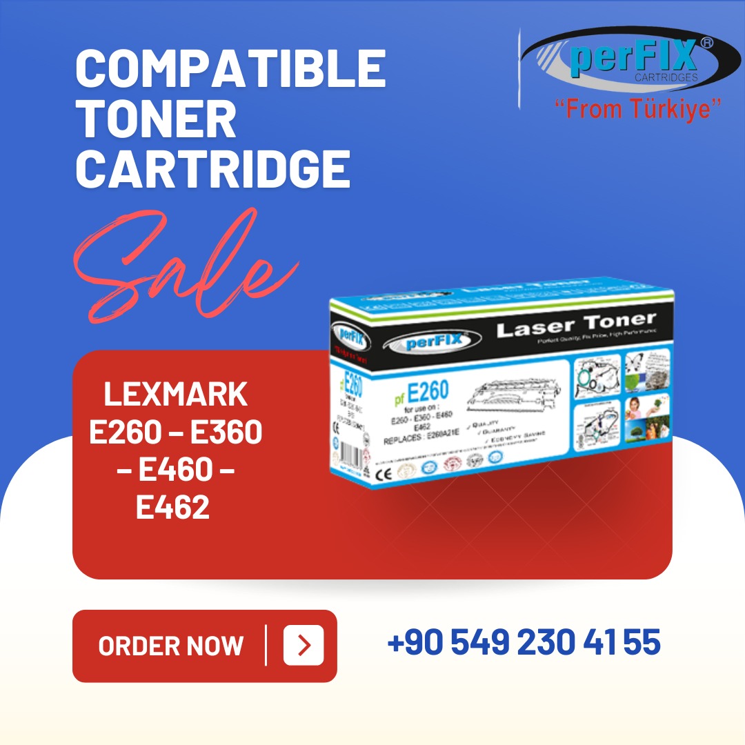 PerfixC's tweet image. Lexmark E260D-E260Dn Compatible Toner 
Lexmark E360D-E360Dn Compatible Toner
Lexmark E460Dn-E460Dw Compatible Toner 
Lexmark E462-E462Dtn  Compatible Toner

#officesupply #samsung #inktoner #dell #cartridge #cheaptonerink #hpprinter #inkcartridge #lexmark #canon #laser