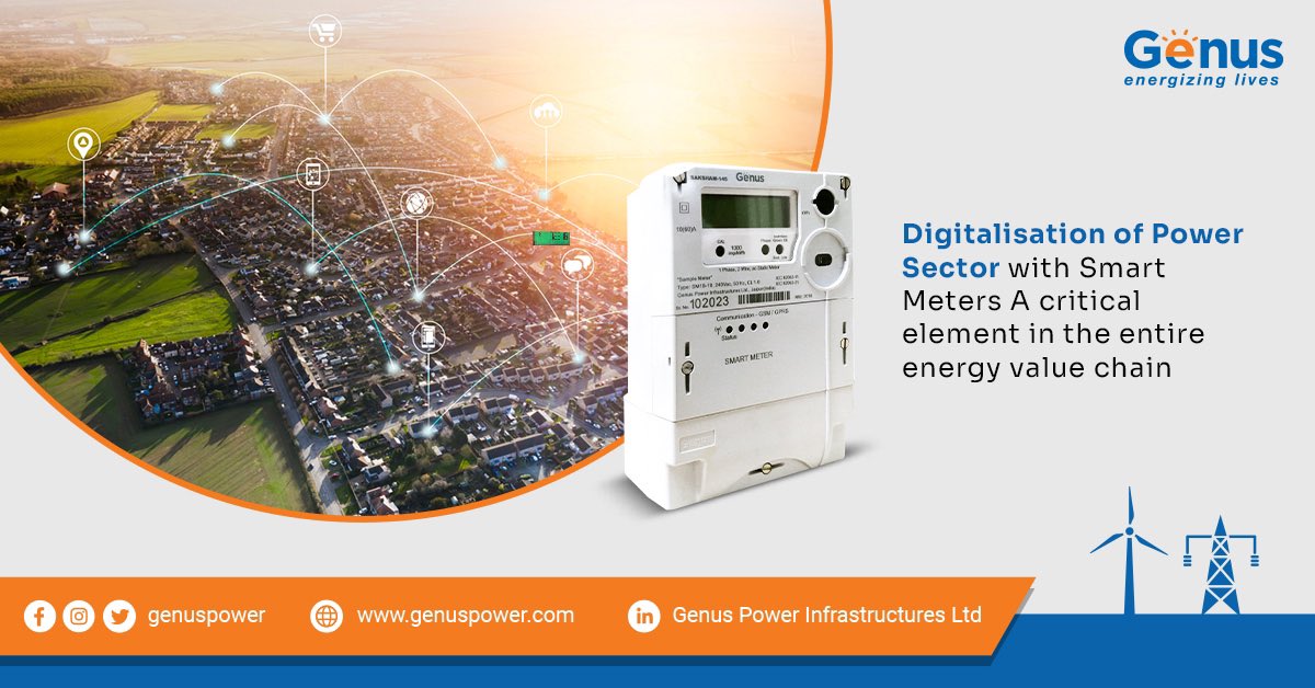 Smart Meters have become a critical element in leading and embracing digitalization in the power industry.

Visit: genuspower.com

#genus #energytransition #smartcities #smartcity #energymanagement #smartmetering #smartenergy #smartmeters #smartgrids #energymonitoring