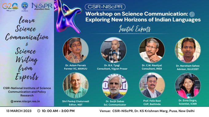 Effective #ScienceCommunication bridges the gap between the scientific community and general public to promote a better understanding of the #Scientific and #technologicaladvances that shapes the world and future of people.
#NewIndia 
#indianlanguage
#Scientificwriting
