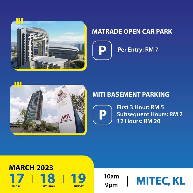 ahmed47322's tweet image. سيحدث باذن الله في نهاية هذا الأسبوع 
معرض السياحة وعروض السفر والاستجمام والانشطة 
فيما يلي بعض خيارات وقوف السيارات المتاحة لك بالإضافة إلى نقاط خدمة النقل المكوكية
مكان جديد هذه المرة ، وهو أكبر وأفضل!

#MattaFair2023 #MattaFair #JomCuti #KrazyMATTADeals