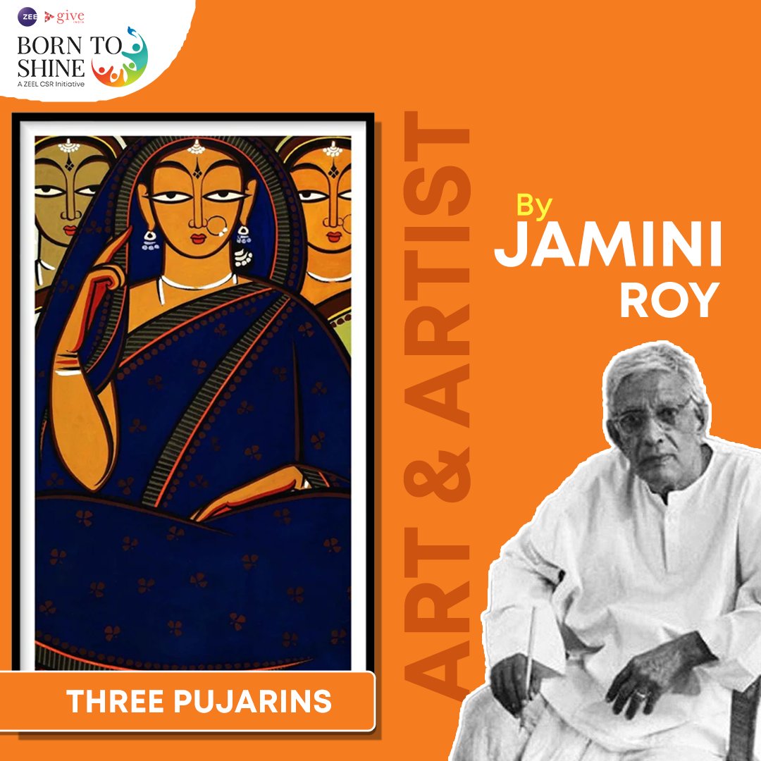 "Three Pujarins" is a striking and evocative work of art by Jamini Roy, one of the most celebrated Indian artists of the 20th century, that captures the beauty and spirituality of Indian culture.
<a href="/ZEECorporate/">ZEE</a> <a href="/GiveIndia/">Give</a>
.
.
#ThreePujarins #JaminiRoy #BornToShine