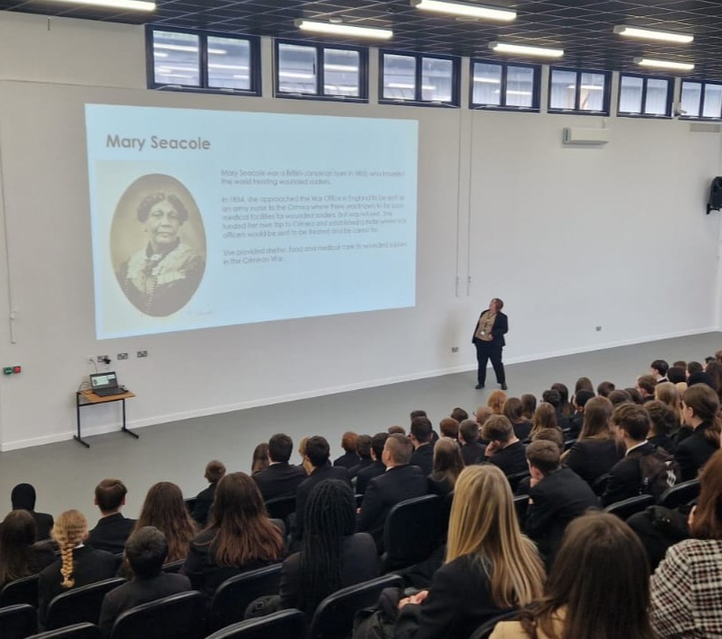 Last week Miss Beaumont delivered fantastic assemblies that celebrated #InternationalWomensDay

Thanks, Miss Beaumont!

#JamesHornsby #JamesHornsbySchool #JHO #JamesHornsbyFamily #Laindon #Zenith
