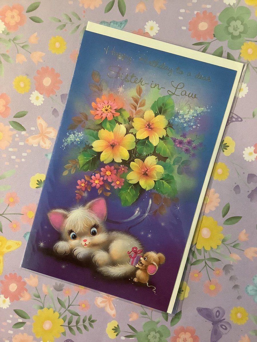 WatsonsVintage's tweet photo. Whose lucky #SisterInLaw is going to get one of these PURRFECT #BirthdayCards this year? Available in my #etsyshop RARE Circa #1970s Vintage Unused 'Happy Birthday to a dear Sister-in-Law' UNUSED Birthday Card #CuteCatDesign #SweetVerse #RetroLover https://t.co/niY1vCdQeX
#kitsch https://t.co/AnffsZFOze