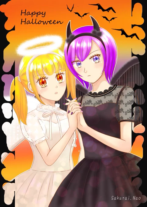 #女の子二人のイラストを貼る見た人もやるこういうタグ私も作りたいと思ってたら、誰かが作ってた漫画が完結してもこの2人のイラストは時々描くと思う 