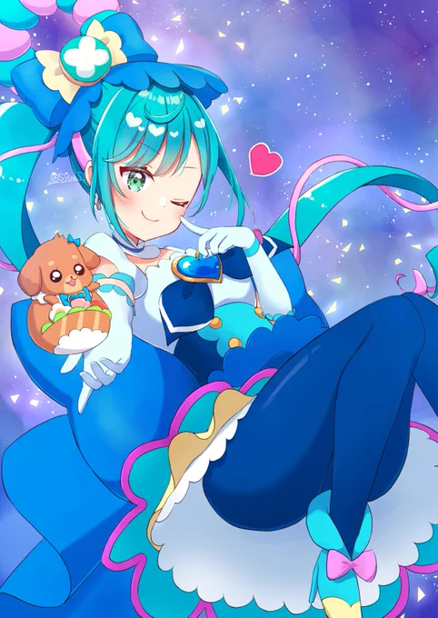 ここねちゃん、誕生日おめでとう～!!(過去絵)#キュアスパイシー生誕祭2023  #芙羽ここね生誕祭2023 