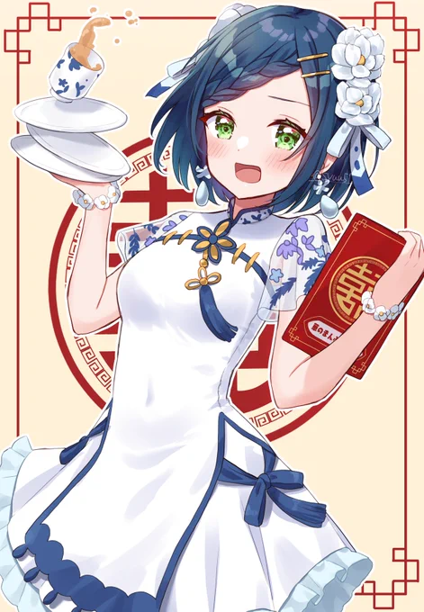 ここねちゃん、誕生日おめでとう～!!(過去絵)#キュアスパイシー生誕祭2023  #芙羽ここね生誕祭2023 