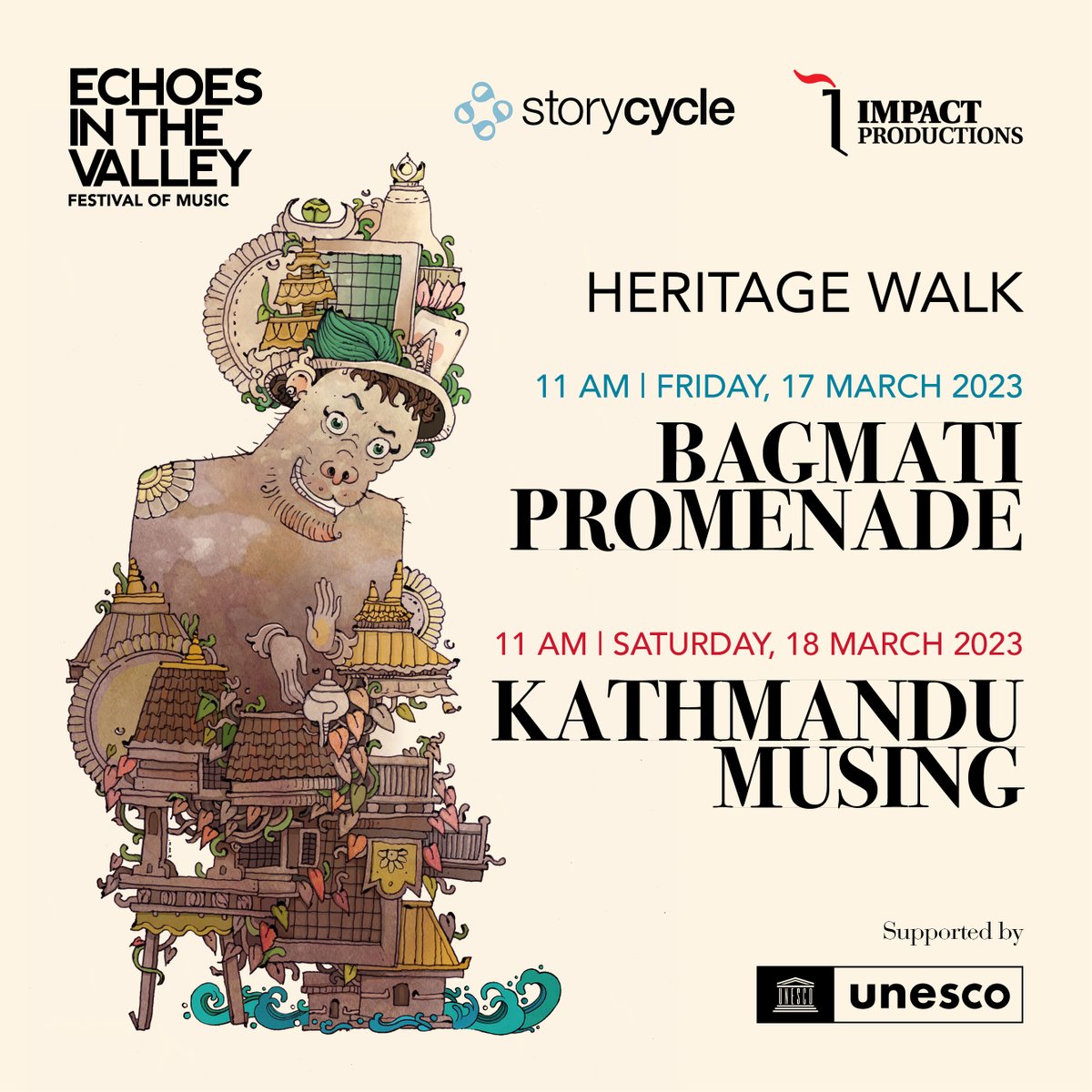 echovalleyfest's tweet photo. We're back with one of our most popular activities during EITV, The Heritage Walk, in collaboration with @storycycle and @ImpactProductions. 
Please register here - https://t.co/kajRLeL96A  

Illustration by Suman Maharjan
Supported by @UNESCOKathmandu https://t.co/r0ucpKDgSE
