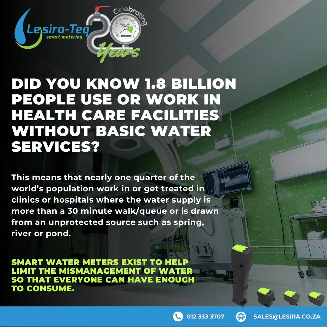 Did you know 1.8 billion people use or work in health care facilities without basic water services?

#AcceleratingChange #WaterMonth