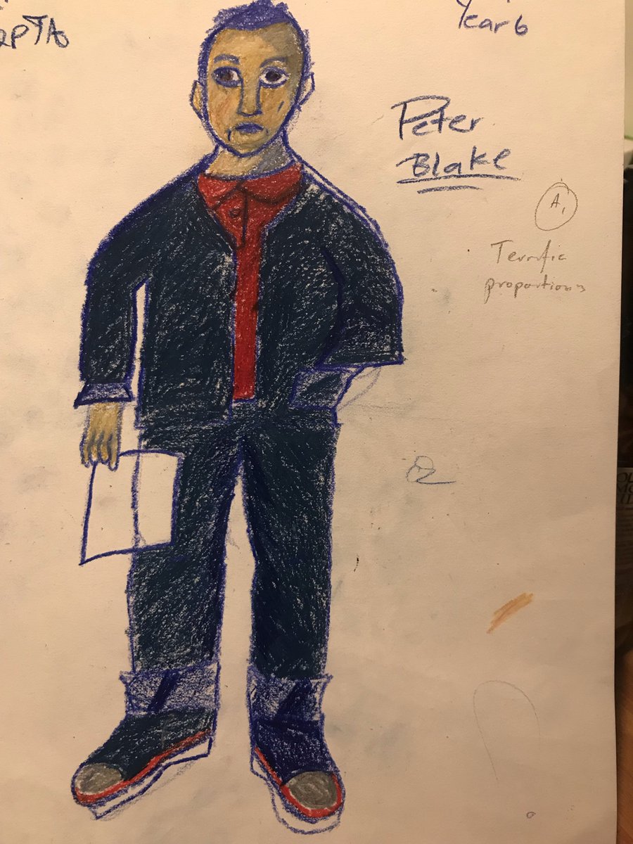 Amaia_Movie's tweet photo. Year 6 students focused on the proportions of the body in these human form studies looking at the artist, Peter Blake. #HumanForm #HumanProportion #PeterBlake #EmmaAmos #AmySherrald #Year6Art https://t.co/t2EXWG7Jbx
