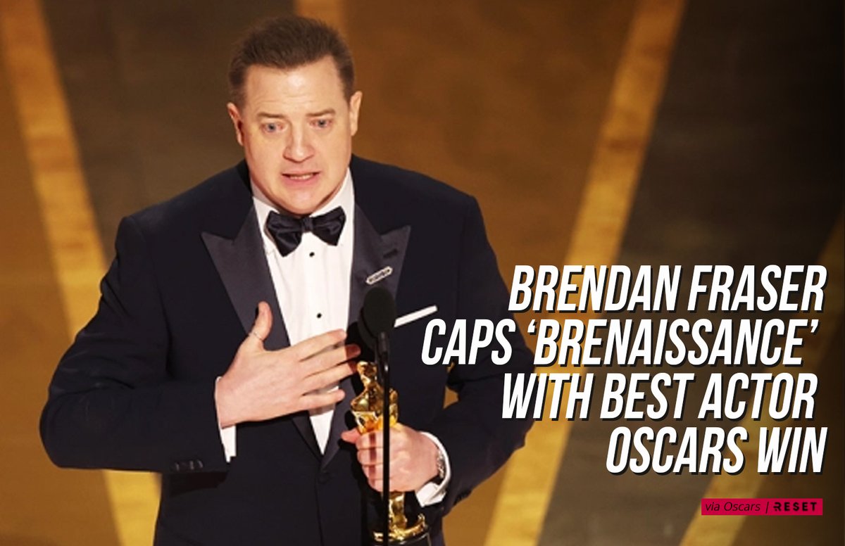 TheResetPh's tweet photo. Brendan Fraser flooded with emotion as he wins best actor Oscar for 'The Whale'

#BrendanFraser #Oscars #Oscars2023 #TheWhale #BestActor https://t.co/VpuD0Z0LfJ