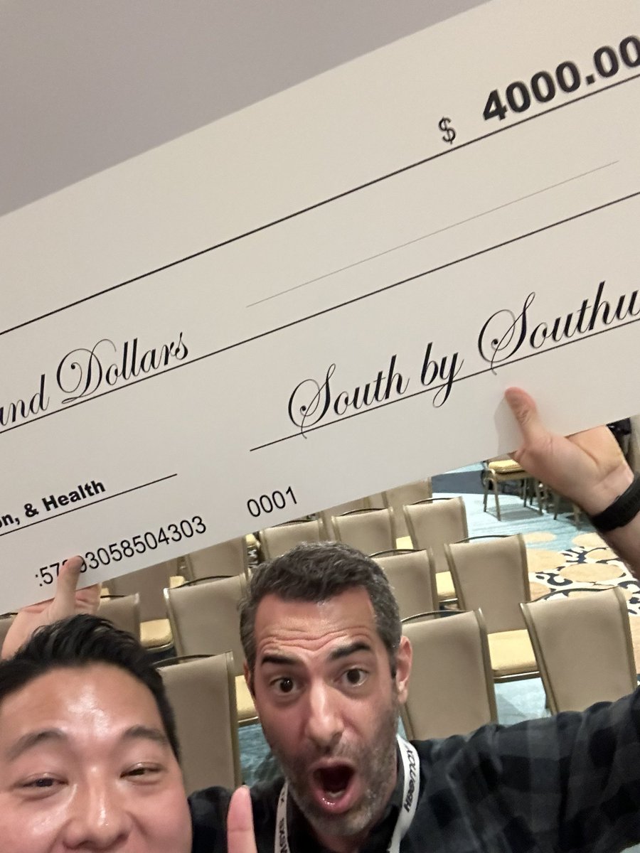 [SXSWピッチ大会優勝しました🥳🥳🥳]

Yesterday, we pitched at <a href="/sxsw/">SXSW</a> Pitch Competition against some amazing ventures and… (drumroll please)… We won🎉🎉🎉

March 12th will be a day to remember… from the SVB saga to winning the #SXSWPitch Competition🏆

<a href="/GPx_Boston/">GPx</a>