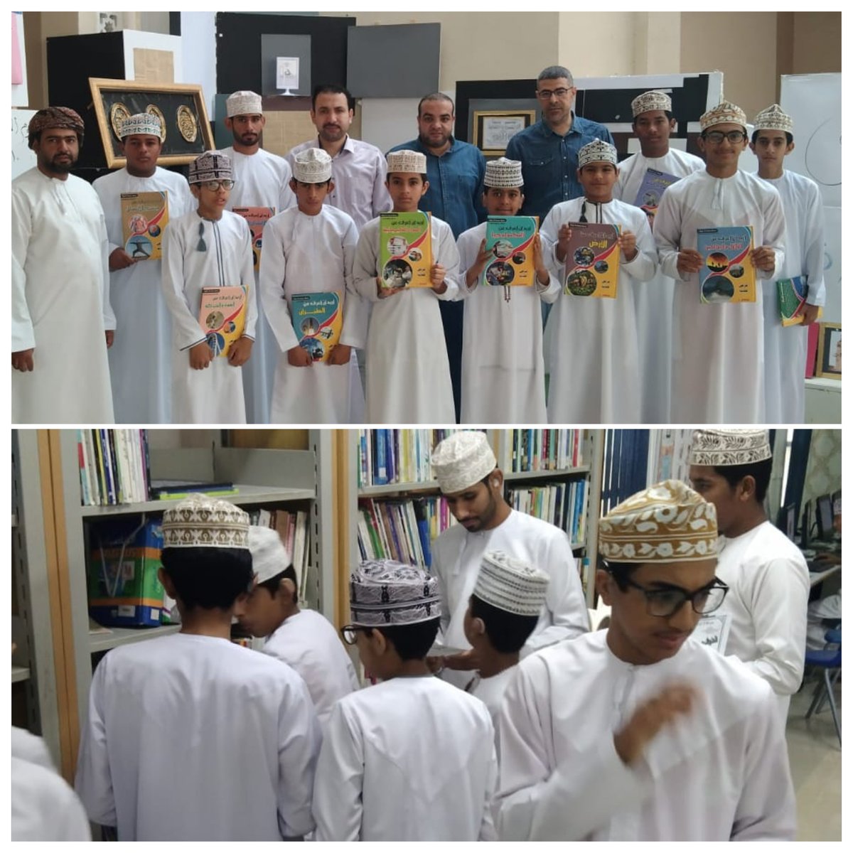 btghtyt's tweet photo. قام كل من الأستاذ/ أيمن والأستاذ/ محمد والأستاذ/ هاني بتليية دعوة أستاذ/ بدر بحضور معرض الكتاب المقام بالمدرسة في يوم بهيج لتوجيه طلبة الدمج السمعي لأهمية ا��قراءة. https://t.co/o1r0JKP6GD