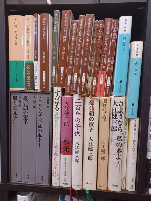 買い誠実 」上下2巻(書評版-非売品)- 大江健三郎「 宙返り 大江