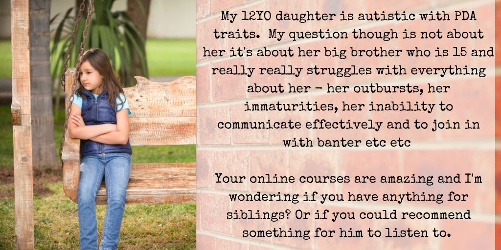 SIBLINGS

Any suggested books, podcasts, resources etc to help an older brother better understand, support and enjoy his young autistic sister please? 

Please reply in thread and RT