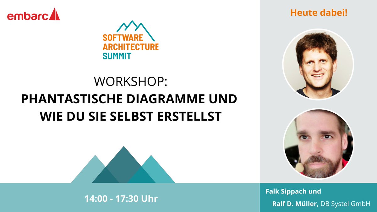 Heute ab 14 Uhr beim <a href="/SoftwArchSummit/">Software Architecture Summit</a> im Workshop mit <a href="/sippsack/">Falk @sippsack@bsky.social @sippsack@ijug.social</a> und <a href="/RalfDMueller/">Ralf D. Müller 📯 @rdmueller@mastodontech.de</a> erstellen wir Diagramme für effektivere Architektur-Dokumentation und entwickeln eine nützliche #Checkliste für fantastische 📊  👉 kurzelinks.de/987o