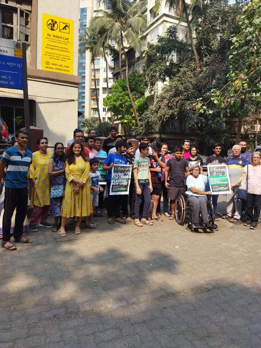 MatungaTrees's tweet photo. The roads around Indian Gymkhana are blessed.

BMC has abandoned its plan to cut the trees. And planted even more trees.

Thank You @mybmc @mybmcWardFN @mybmcRoads 
Thank You 💚

In Gratitude 🙏🏼 https://t.co/2MVmJZUnDw