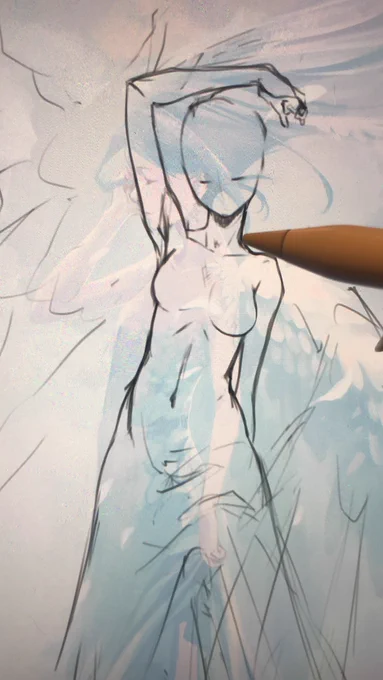 気に入らないときはゼロから描くとモヤモヤ時間短縮できるよ 