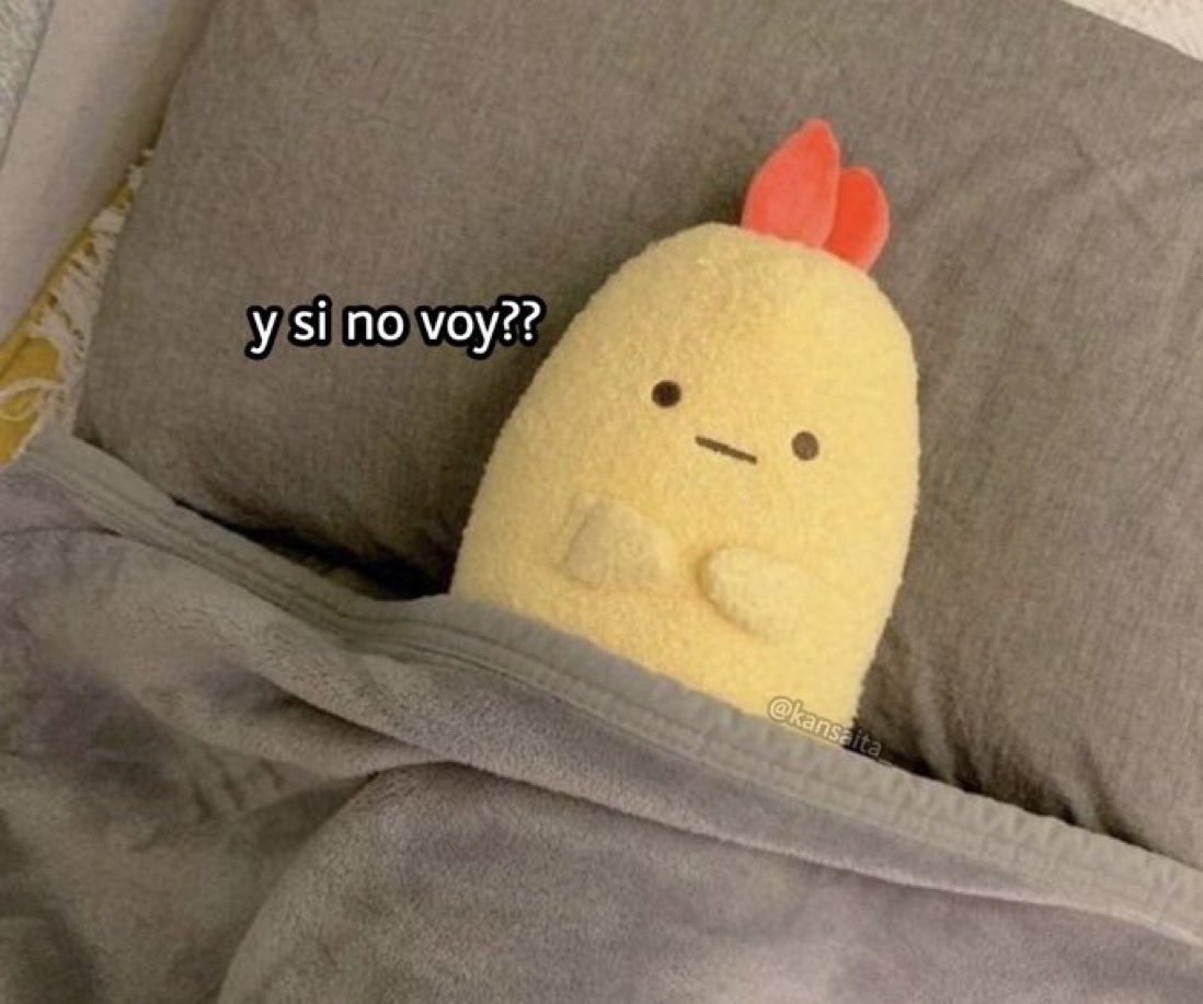 yo a las 7 de la mañana un lunes