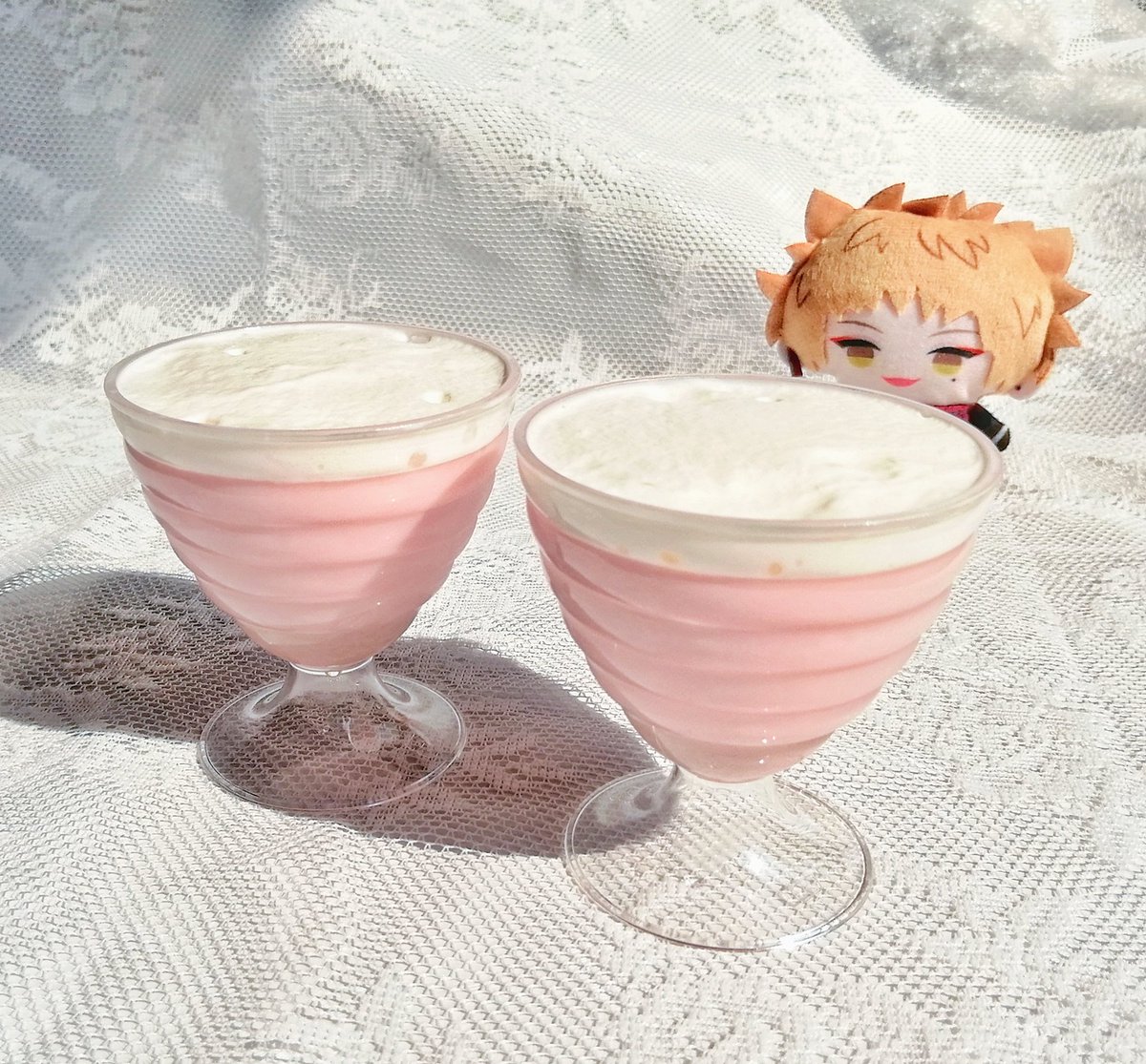 適当に書いた桜プリンのレシピです
ぶっちゃけ全部牛乳で作った方が美味しい🥛🌸 