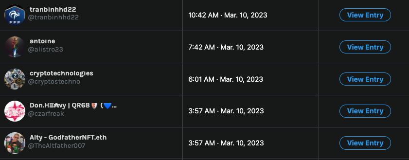 <a href="/GLMRApes/">🐵 GLMR APES DAO 🍌</a> TOP 5 winners of our minigame:

<a href="/tranbinhhd22/">tranbinhhd22</a> 
<a href="/alistro23/">Alistro</a> 
<a href="/cryptostechno/">cryptotechnologies</a> 
<a href="/czarfreak/">Don.HΞ₳vy</a> 
<a href="/TheAltfather007/">Altfather 🏴‍☠️</a> 

DM us your Beast number to get tMFG asap! 🥳🔥
#MoonFit #Web3Fitness