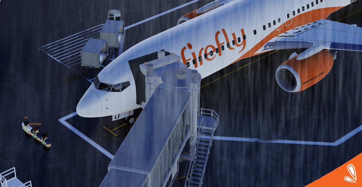 Our beautiful girl, waiting for boarding to commence in such a⛈️weather. 

📸@masterahhui

#roaviation #Roblox #RobloxDev #Plane