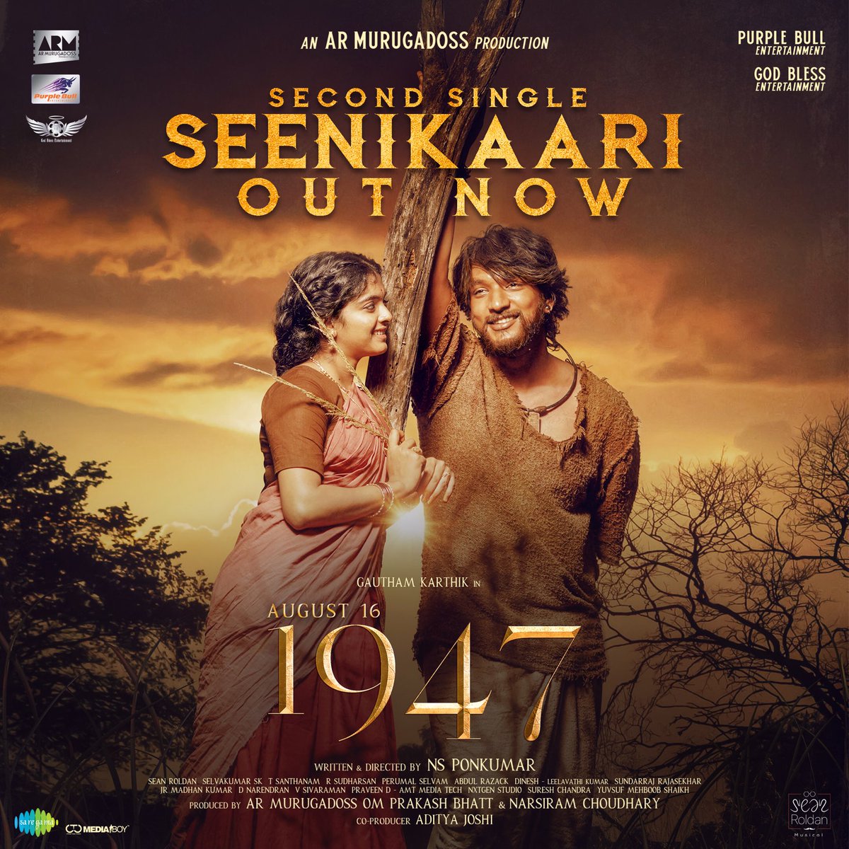 youtu.be/RGRHTigK9lI

A life lived in love will never be dull!Get ready to fall in love! The romantic song #Seenikaari from #1947August16 is out now!😍🙏🏼

In CINEMAS WORLDWIDE on 7th APRIL 2023
