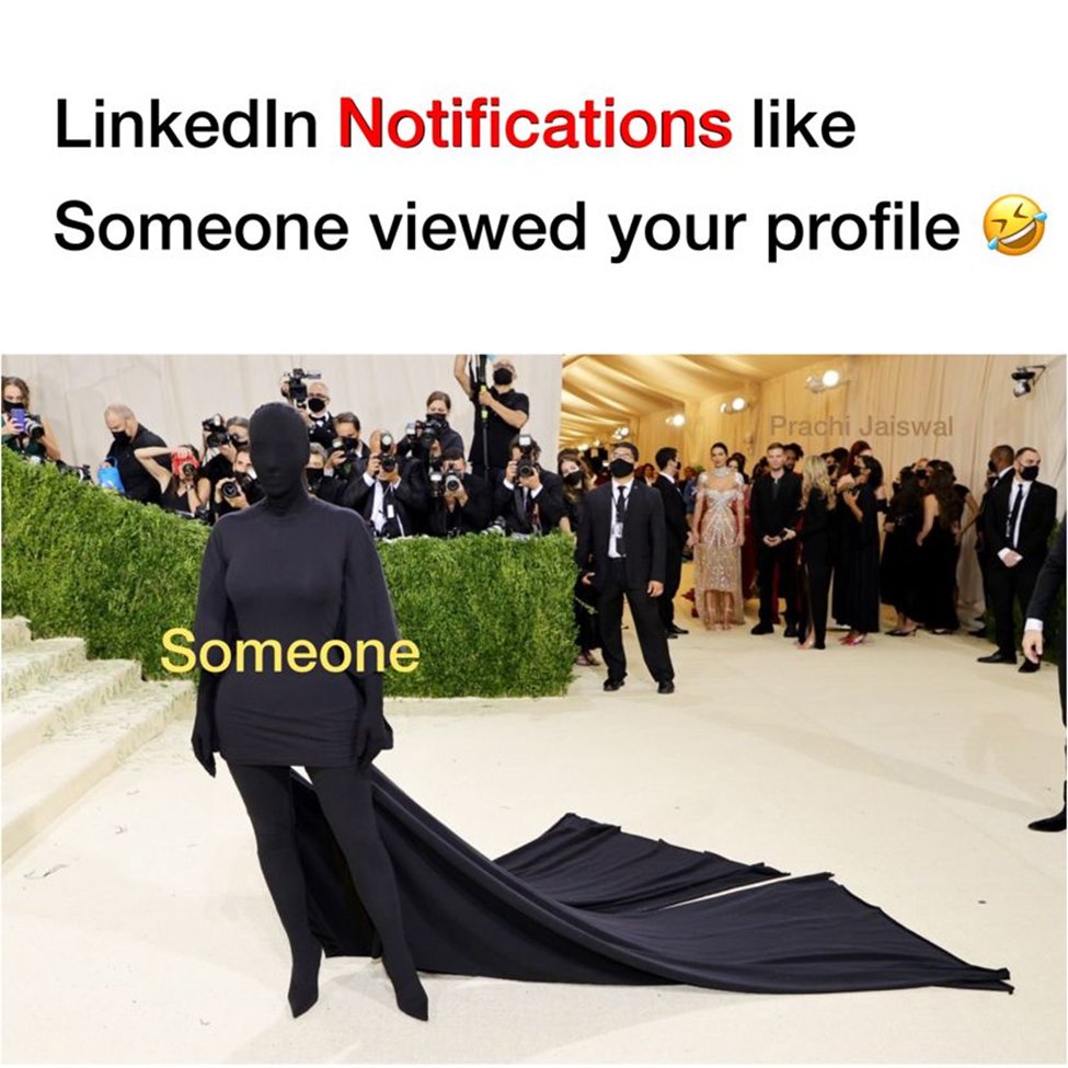 salilravindran's tweet photo. Either tell me who's viewed it or don't give 😋
#linkedin #notifications #uselessnotification
#profileview #profile #view https://t.co/2naWXUsYrM
