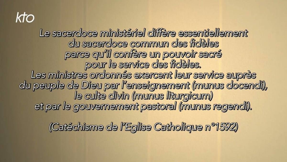 HGrasset's tweet photo. #ABCFoi #Prêtre #sacerdoce
❓️Qu'est-ce qu'un prêtre ?
Comment cette fonction a-t-elle été transformée par le Christ ?
Quelle est la différence entre le prêtre qui célèbre les sacrements et chaque baptisé?
🌟 Éclairage dans l'ABC de la Foi sur @KTOTV :
📺https://t.co/qp1ays1oGD https://t.co/p7EIodjIFA