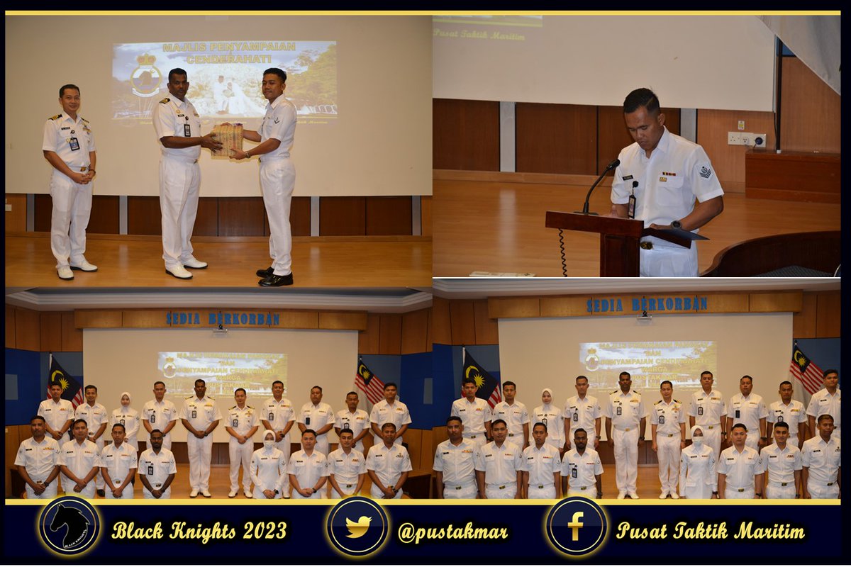 puspedtldm's tweet photo. Majlis Pemakaian Pangkat &amp; Penyerahan Cenderahati Warga Pustakmar telah disempurnakan oleh YBhg Pegawai Memerintah @Cdr_Murthi . Tahniah kepada yang dinaikkan pangkat!
#Striveforvictory

@tldm_rasmi  
@MPA_Barat https://t.co/SmVpcGhtBM